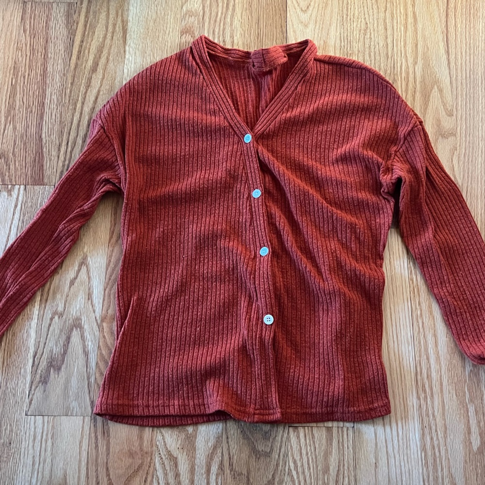 Women's Rust Button down Top